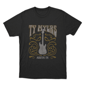 Ty Myers Guitar Logo Unisex T Shirt Black