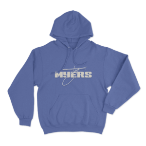 Ty Myers Signature Logo Unisex Hoodie Blue