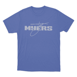 Ty Myers Signature Logo Unisex T Shirt Blue